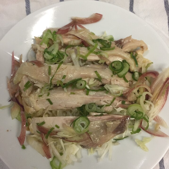 圧力鍋で蒸して、とっても美味しい!よだれ鶏